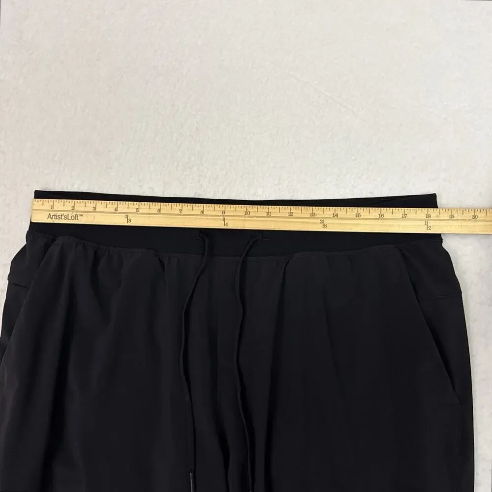 Lululemon T.H.E. Shorts Mens XXL Black Lined Training Running Athletic Workout